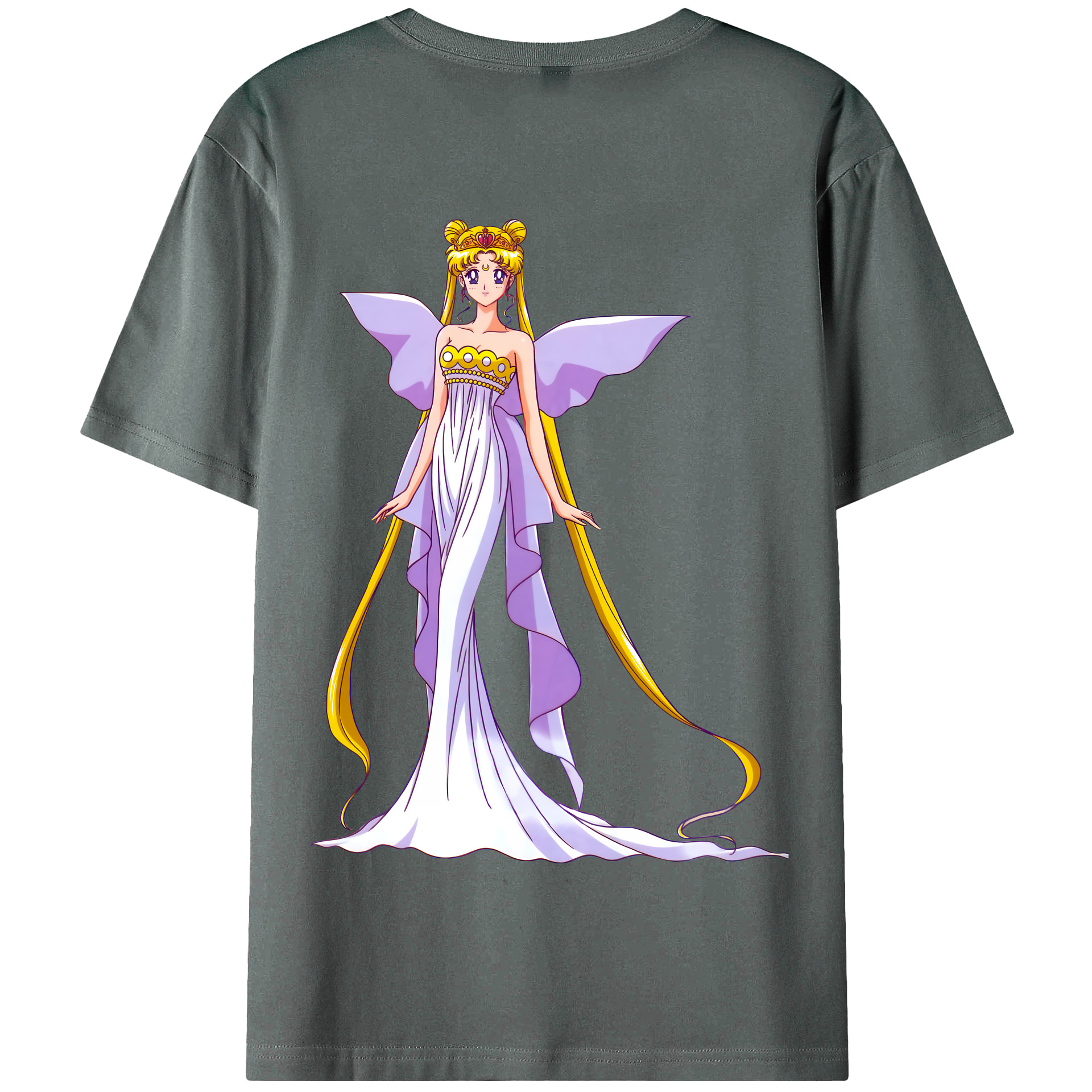 （画像用） 美少女戦士セーラームーン 愛野 美奈子 あいの みなこ Sailor Moon Aino Minako 綿100％半袖Tシャツ（背面プリント）